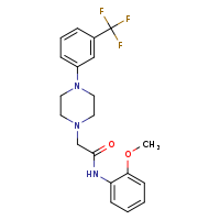 N-(2-methoxyphenyl)-2-{4-[3-(trifluoromethyl)phenyl]piperazin-1-yl}acetamide