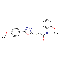 N-(2-methoxyphenyl)-2-{[5-(4-methoxyphenyl)-1,3,4-oxadiazol-2-yl]sulfanyl}acetamide