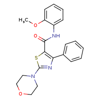 N-(2-methoxyphenyl)-2-(morpholin-4-yl)-4-phenyl-1,3-thiazole-5-carboxamide