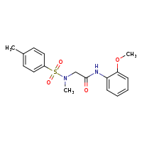 N-(2-methoxyphenyl)-2-(N-methyl-4-methylbenzenesulfonamido)acetamide