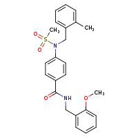 N-[(2-methoxyphenyl)methyl]-4-{N-[(2-methylphenyl)methyl]methanesulfonamido}benzamide