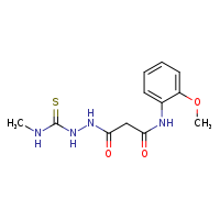 N'-(2-methoxyphenyl)-N-[(methylcarbamothioyl)amino]propanediamide