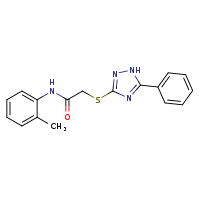 N-(2-methylphenyl)-2-[(5-phenyl-1H-1,2,4-triazol-3-yl)sulfanyl]acetamide