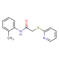 N-(2-methylphenyl)-2-(pyridin-2-ylsulfanyl)acetamide