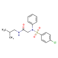 N-(2-methylpropyl)-2-(N-phenyl-4-chlorobenzenesulfonamido)acetamide