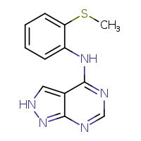 N-[2-(methylsulfanyl)phenyl]-2H-pyrazolo[3,4-d]pyrimidin-4-amine