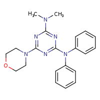 N2,N2-dimethyl-6-(morpholin-4-yl)-N4,N4-diphenyl-1,3,5-triazine-2,4-diamine