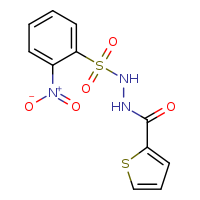 N'-(2-nitrobenzenesulfonyl)thiophene-2-carbohydrazide