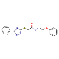 N-(2-phenoxyethyl)-2-[(5-phenyl-1H-1,2,4-triazol-3-yl)sulfanyl]acetamide