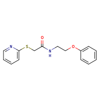 N-(2-phenoxyethyl)-2-(pyridin-2-ylsulfanyl)acetamide