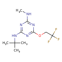 N2-tert-butyl-N4-methyl-6-(2,2,2-trifluoroethoxy)-1,3,5-triazine-2,4-diamine