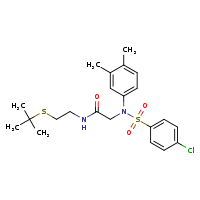 N-[2-(tert-butylsulfanyl)ethyl]-2-[N-(3,4-dimethylphenyl)-4-chlorobenzenesulfonamido]acetamide