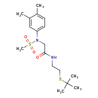 N-[2-(tert-butylsulfanyl)ethyl]-2-[N-(3,4-dimethylphenyl)methanesulfonamido]acetamide