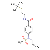 N-[2-(tert-butylsulfanyl)ethyl]-4-[N-(prop-2-en-1-yl)methanesulfonamido]benzamide
