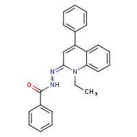 N'-[(2Z)-1-ethyl-4-phenylquinolin-2-ylidene]benzohydrazide