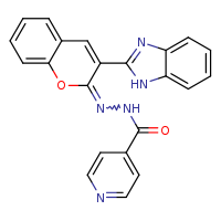N'-[(2Z)-3-(1H-1,3-benzodiazol-2-yl)chromen-2-ylidene]pyridine-4-carbohydrazide