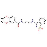 N-{3-[(1,1-dioxo-1??,2-benzothiazol-3-yl)amino]propyl}-3,4-dimethoxybenzamide
