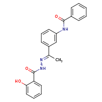 N-{3-[(1E)-1-{[(2-hydroxyphenyl)formamido]imino}ethyl]phenyl}benzamide