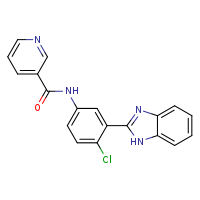 N-[3-(1H-1,3-benzodiazol-2-yl)-4-chlorophenyl]pyridine-3-carboxamide