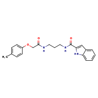 N-[3-(1H-indol-2-ylformamido)propyl]-2-(4-methylphenoxy)acetamide