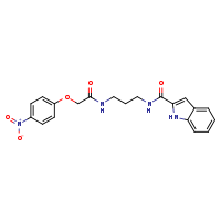 N-[3-(1H-indol-2-ylformamido)propyl]-2-(4-nitrophenoxy)acetamide