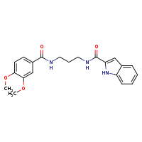 N-[3-(1H-indol-2-ylformamido)propyl]-3,4-dimethoxybenzamide