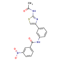 N-[3-(2-acetamido-1,3-thiazol-4-yl)phenyl]-3-nitrobenzamide