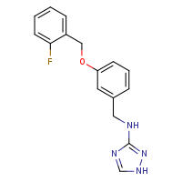 N-({3-[(2-fluorophenyl)methoxy]phenyl}methyl)-1H-1,2,4-triazol-3-amine
