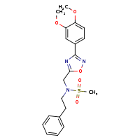 N-{[3-(3,4-dimethoxyphenyl)-1,2,4-oxadiazol-5-yl]methyl}-N-(2-phenylethyl)methanesulfonamide