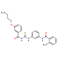 N-[3-({[(3-butoxyphenyl)formamido]methanethioyl}amino)phenyl]-2-methylbenzamide