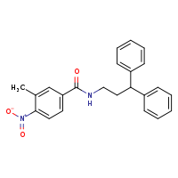N-(3,3-diphenylpropyl)-3-methyl-4-nitrobenzamide