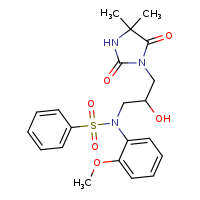 N-[3-(4,4-dimethyl-2,5-dioxoimidazolidin-1-yl)-2-hydroxypropyl]-N-(2-methoxyphenyl)benzenesulfonamide