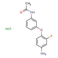 N-[3-(4-amino-2-fluorophenoxy)phenyl]acetamide hydrochloride