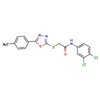N-(3,4-dichlorophenyl)-2-{[5-(4-methylphenyl)-1,3,4-oxadiazol-2-yl]sulfanyl}acetamide