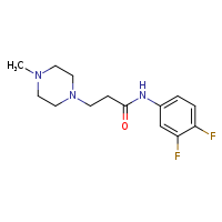 N-(3,4-difluorophenyl)-3-(4-methylpiperazin-1-yl)propanamide