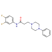 N-(3,4-difluorophenyl)-3-(4-phenylpiperazin-1-yl)propanamide