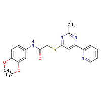 N-(3,4-dimethoxyphenyl)-2-{[2-methyl-6-(pyridin-2-yl)pyrimidin-4-yl]sulfanyl}acetamide