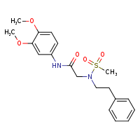 N-(3,4-dimethoxyphenyl)-2-[N-(2-phenylethyl)methanesulfonamido]acetamide