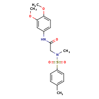 N-(3,4-dimethoxyphenyl)-2-(N-methyl-4-methylbenzenesulfonamido)acetamide