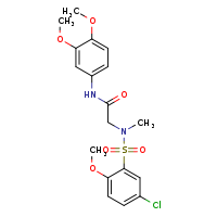 N-(3,4-dimethoxyphenyl)-2-(N-methyl-5-chloro-2-methoxybenzenesulfonamido)acetamide