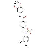 N-(3,4-dimethoxyphenyl)-4-{[N-(3,4-dimethylphenyl)methanesulfonamido]methyl}benzamide