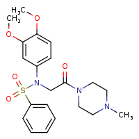 N-(3,4-dimethoxyphenyl)-N-[2-(4-methylpiperazin-1-yl)-2-oxoethyl]benzenesulfonamide