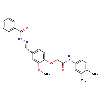 N-(3,4-dimethylphenyl)-2-{2-methoxy-4-[(E)-[(phenylformamido)imino]methyl]phenoxy}acetamide