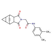 N-(3,4-dimethylphenyl)-2-{3,5-dioxo-4-azatetracyclo[5.3.2.0²,?.0?,¹?]dodec-11-en-4-yl}acetamide