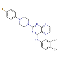 N-(3,4-dimethylphenyl)-2-[4-(4-fluorophenyl)piperazin-1-yl]pteridin-4-amine