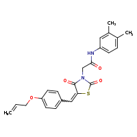 N-(3,4-dimethylphenyl)-2-[(5E)-2,4-dioxo-5-{[4-(prop-2-en-1-yloxy)phenyl]methylidene}-1,3-thiazolidin-3-yl]acetamide
