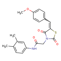 N-(3,4-dimethylphenyl)-2-[(5E)-5-[(4-methoxyphenyl)methylidene]-2,4-dioxo-1,3-thiazolidin-3-yl]acetamide