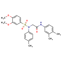 N-(3,4-dimethylphenyl)-2-[N-(4-methylphenyl)-3,4-dimethoxybenzenesulfonamido]acetamide