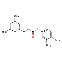 N-(3,4-dimethylphenyl)-3-(3,5-dimethylpiperidin-1-yl)propanamide