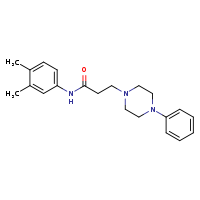 N-(3,4-dimethylphenyl)-3-(4-phenylpiperazin-1-yl)propanamide